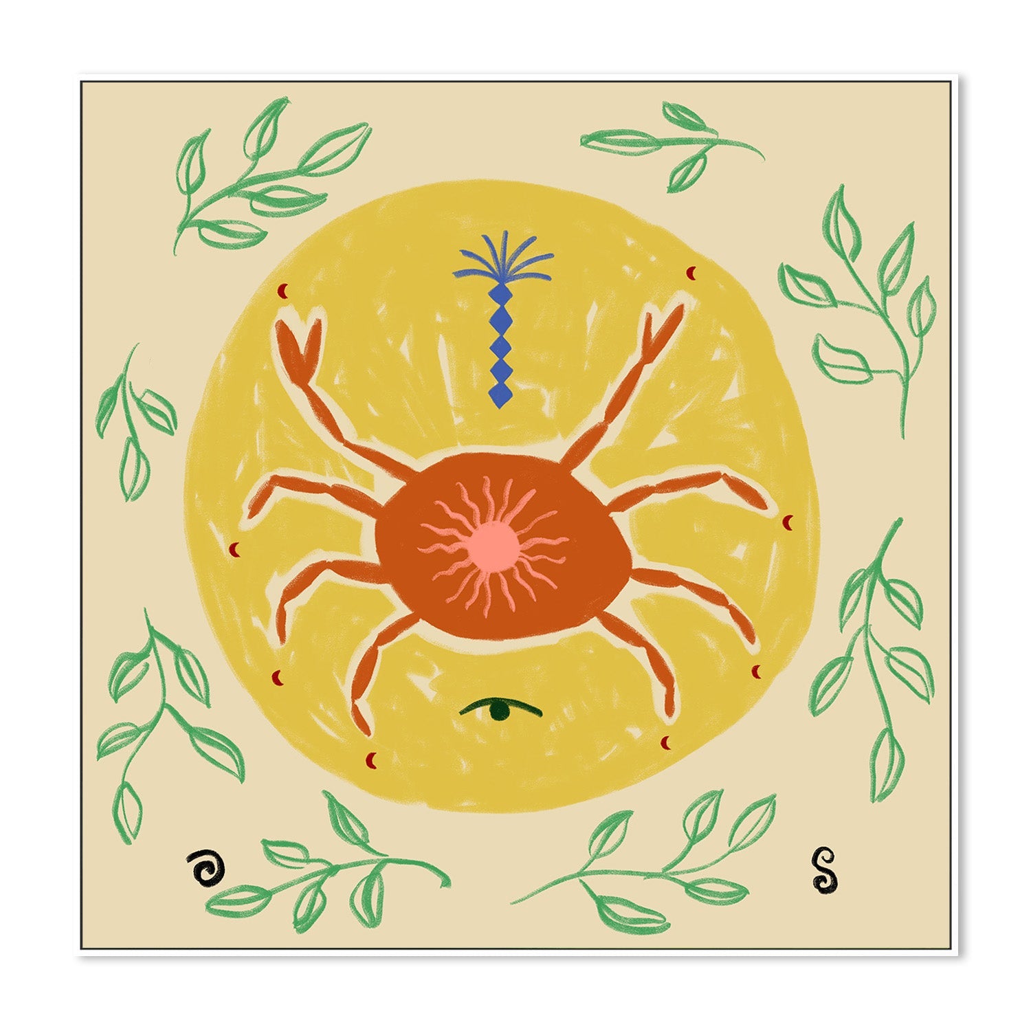 wall-art-print-canvas-poster-framed-Celestial Crab Dance-5