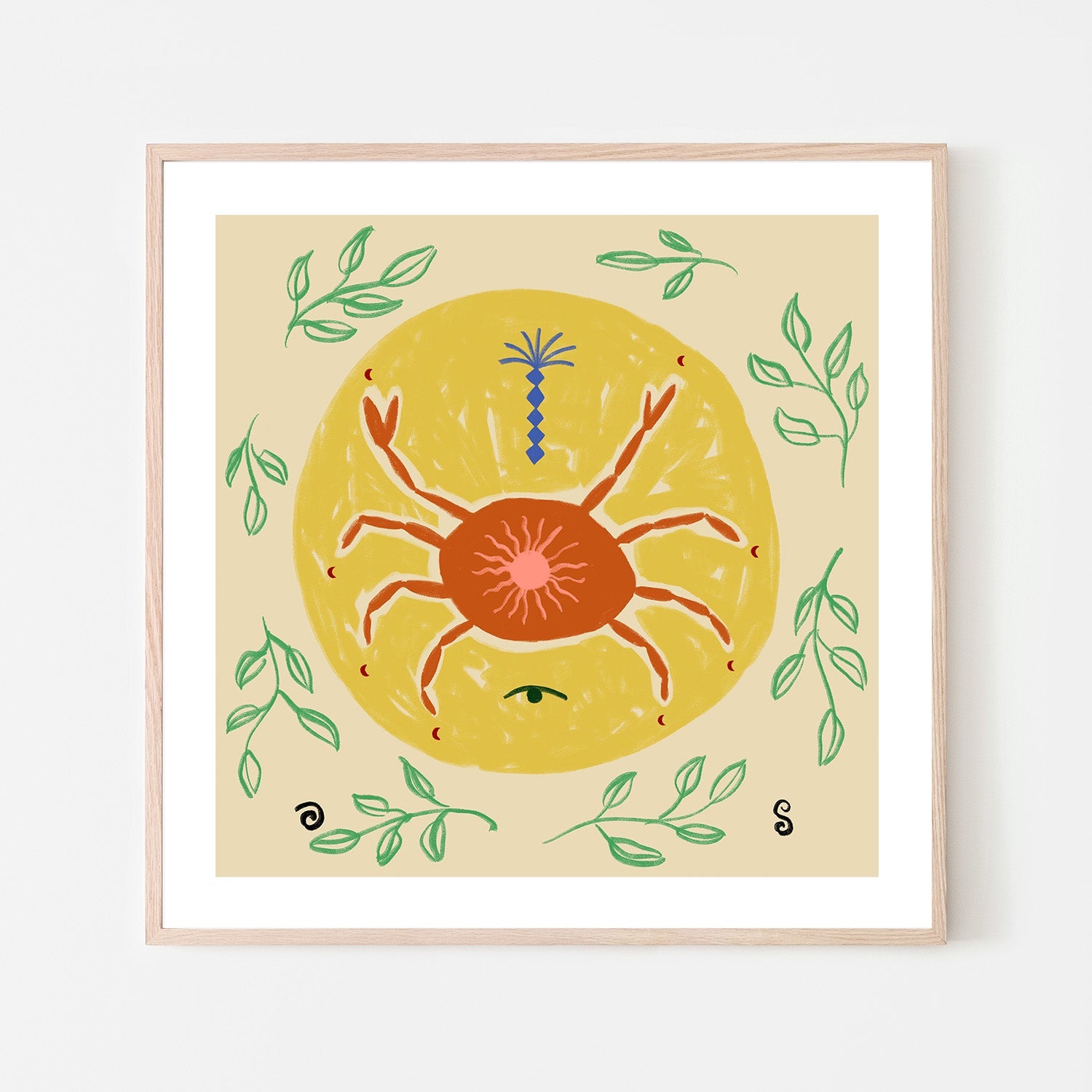 wall-art-print-canvas-poster-framed-Celestial Crab Dance-6