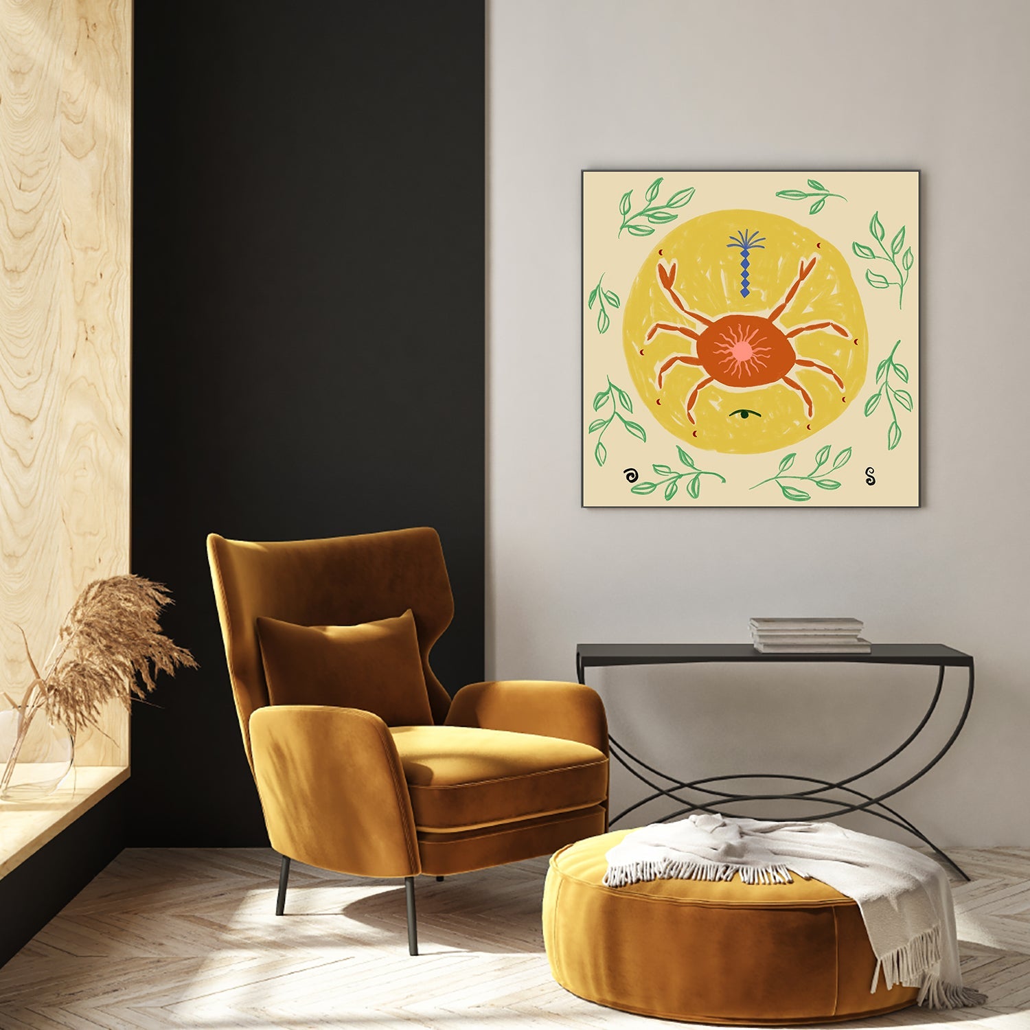 wall-art-print-canvas-poster-framed-Celestial Crab Dance-7