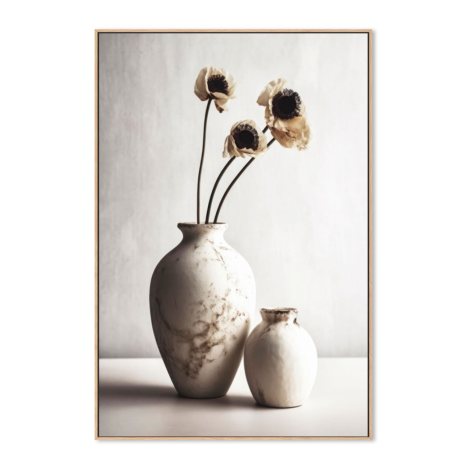 wall-art-print-canvas-poster-framed-Ceramic Vases, Style A , By Treechild-GIOIA-WALL-ART