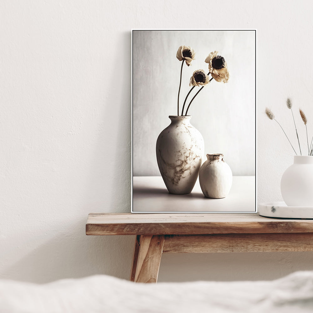 wall-art-print-canvas-poster-framed-Ceramic Vases, Style A , By Treechild-GIOIA-WALL-ART