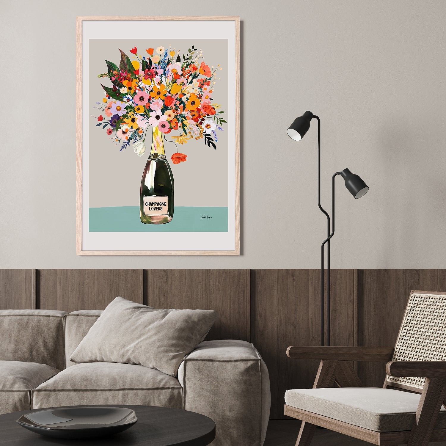 wall-art-print-canvas-poster-framed-champagne lovers-8