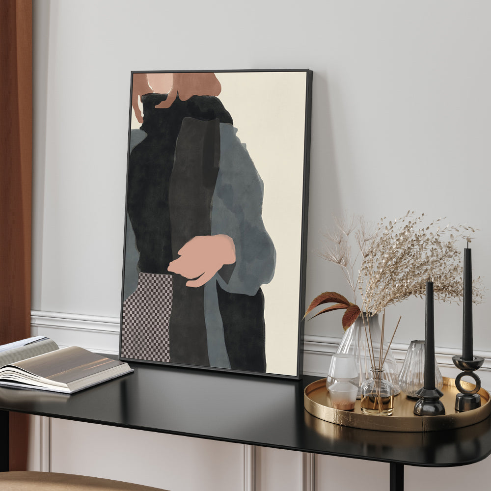 wall-art-print-canvas-poster-framed-Checkered Skirt, Style A , By Little Dean-2