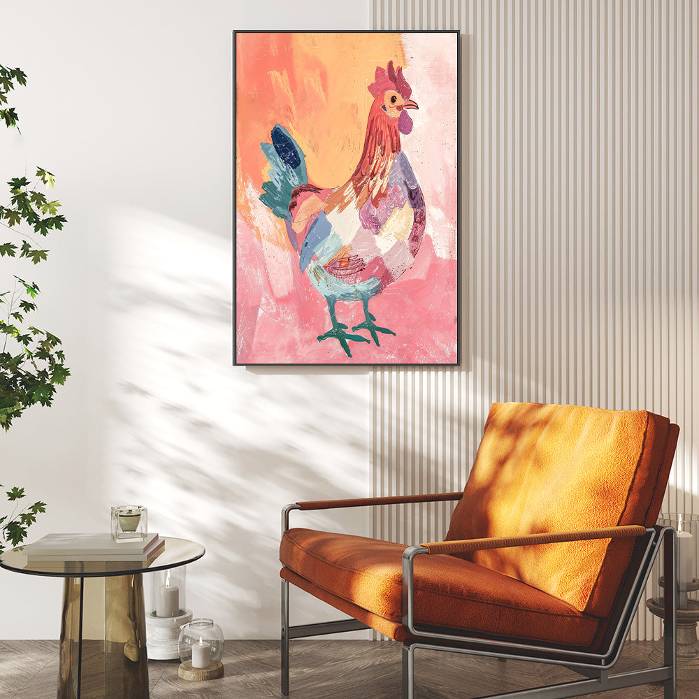 wall-art-print-canvas-poster-framed-Chicken , By Lady Hana-7