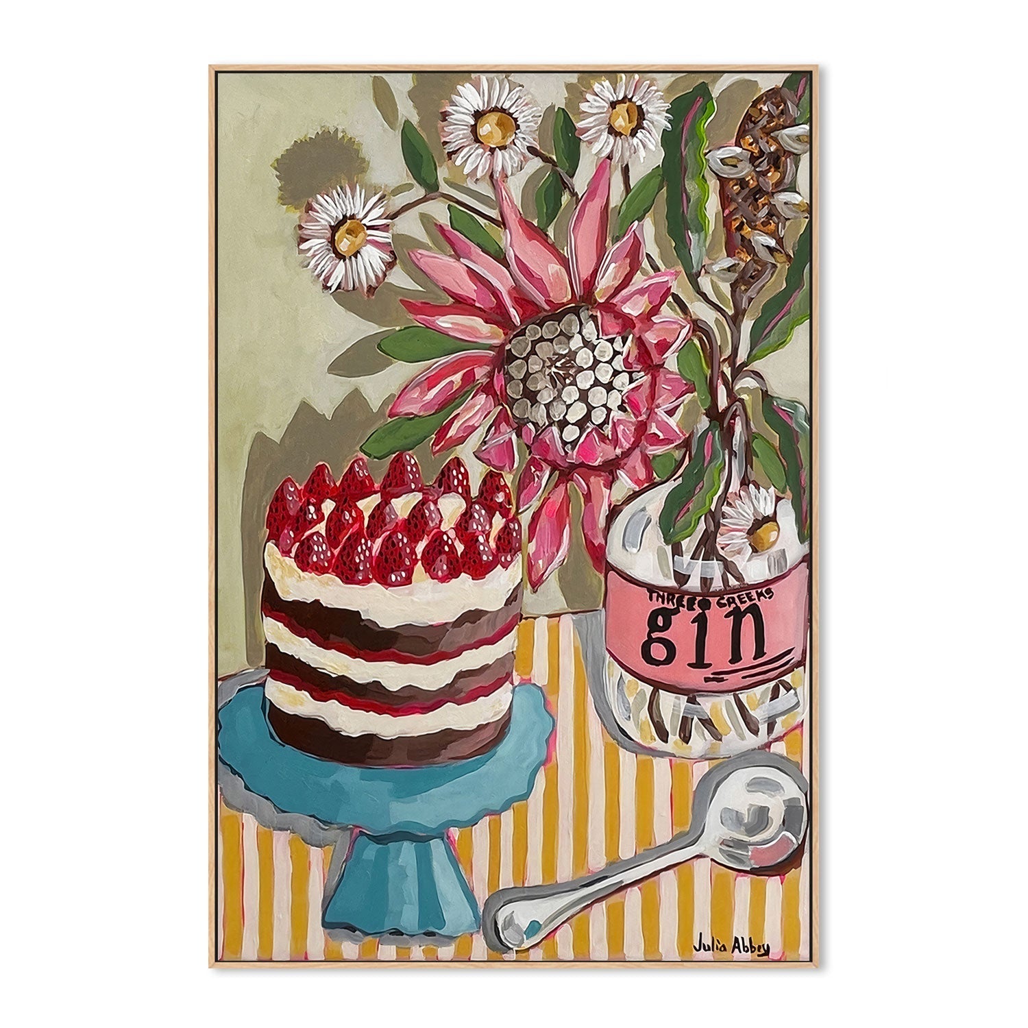 wall-art-print-canvas-poster-framed-Chocolate Sponge , By Julia Abbey-4
