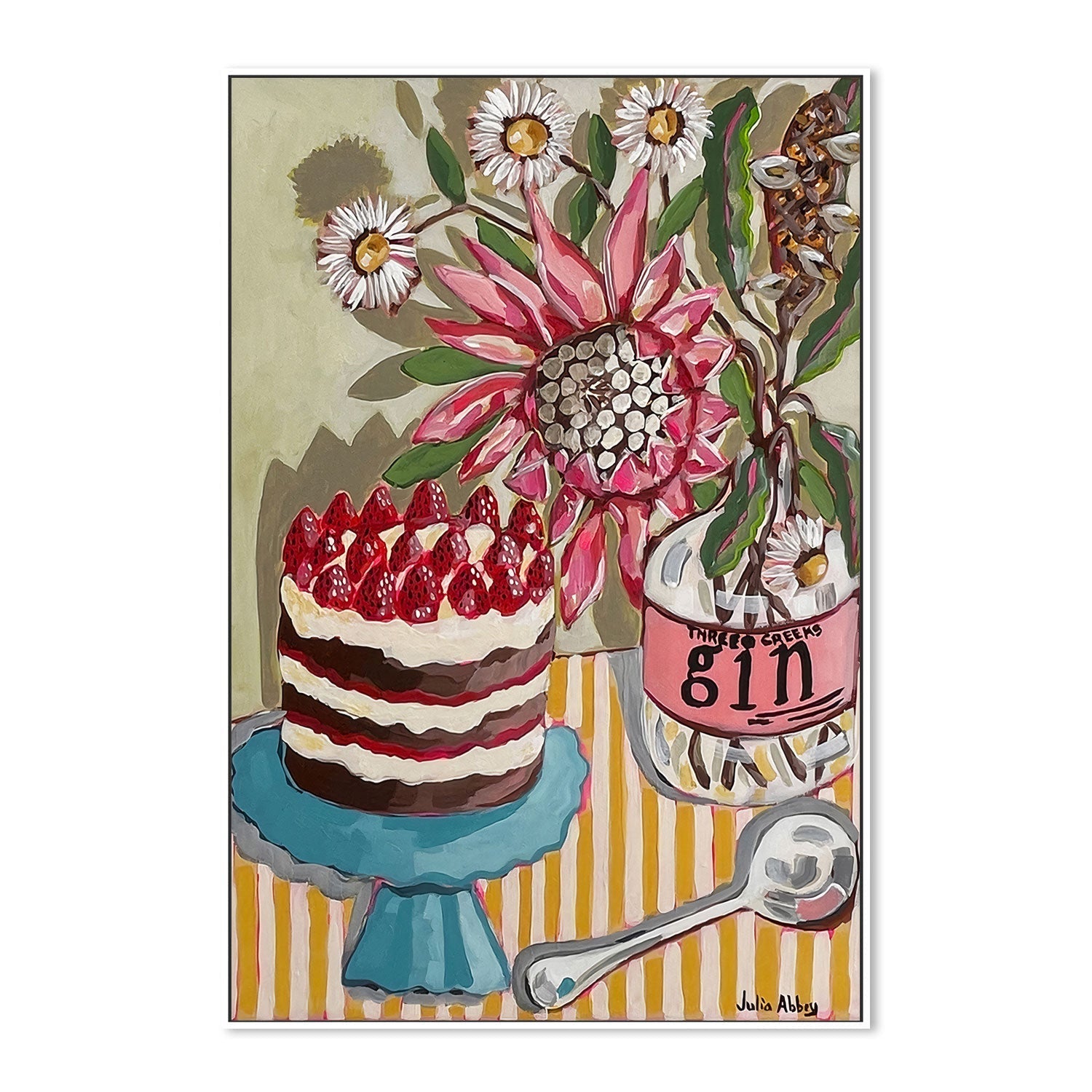 wall-art-print-canvas-poster-framed-Chocolate Sponge , By Julia Abbey-5