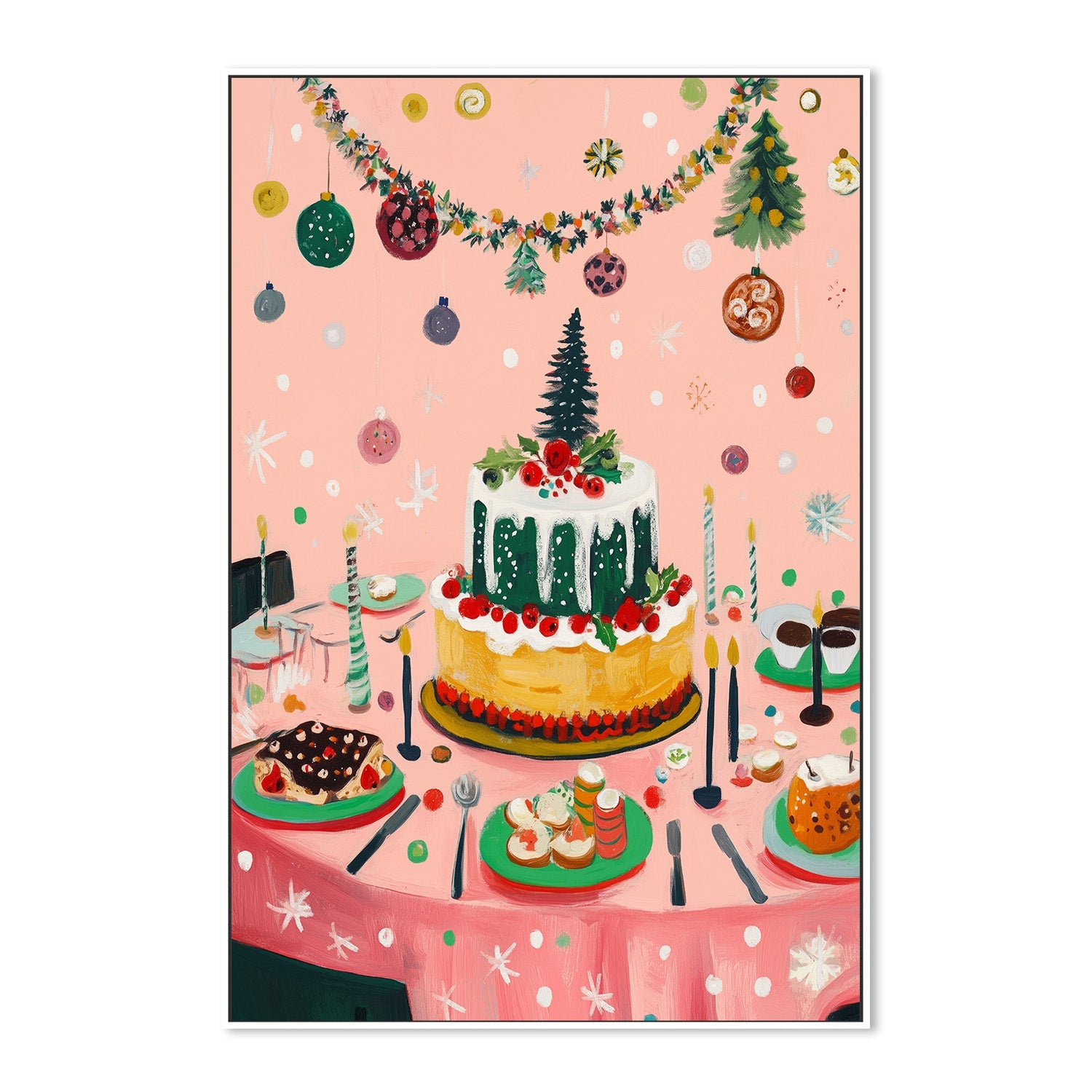 wall-art-print-canvas-poster-framed-Christmas Dinner-5