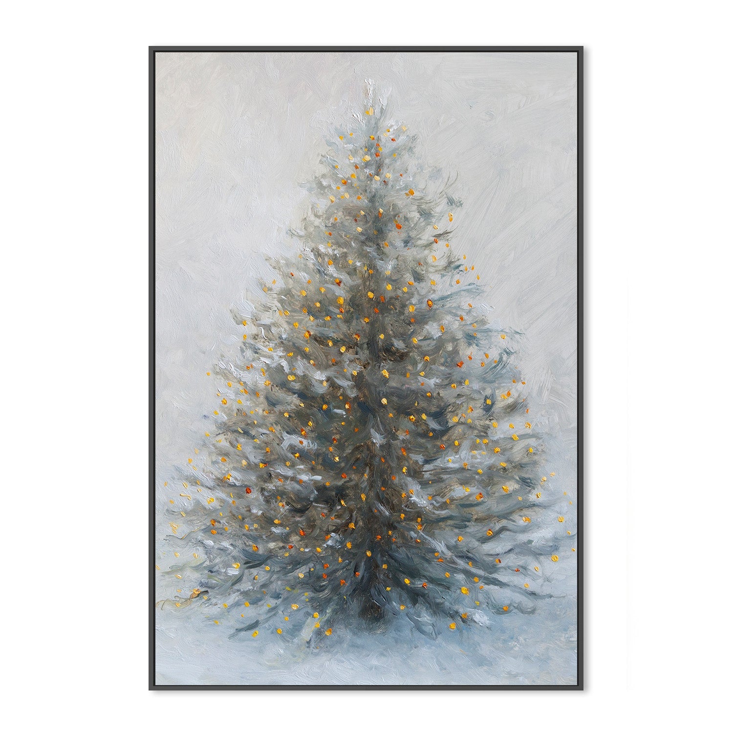 wall-art-print-canvas-poster-framed-Christmas Tree In Snow-3