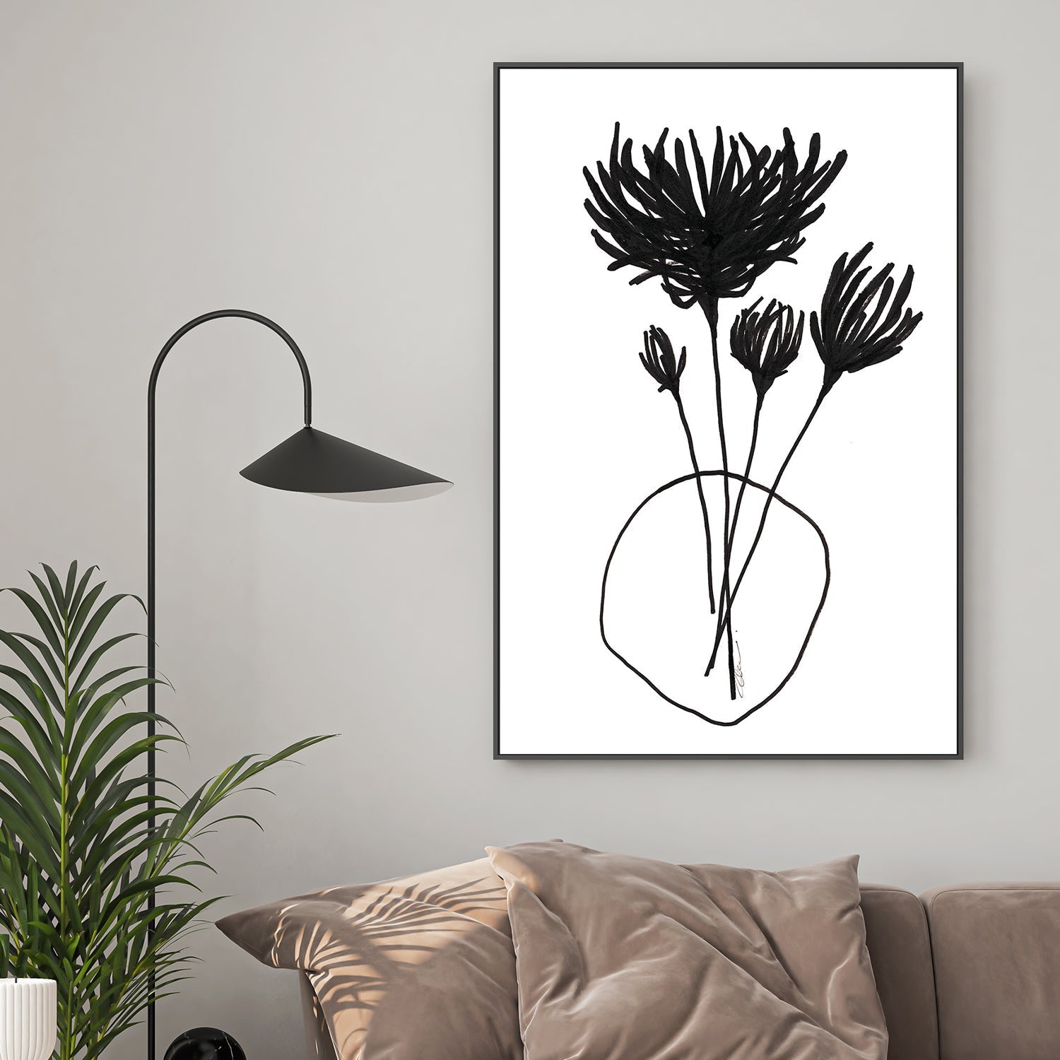 wall-art-print-canvas-poster-framed-Chrysanthemums , By Filippoloco-2