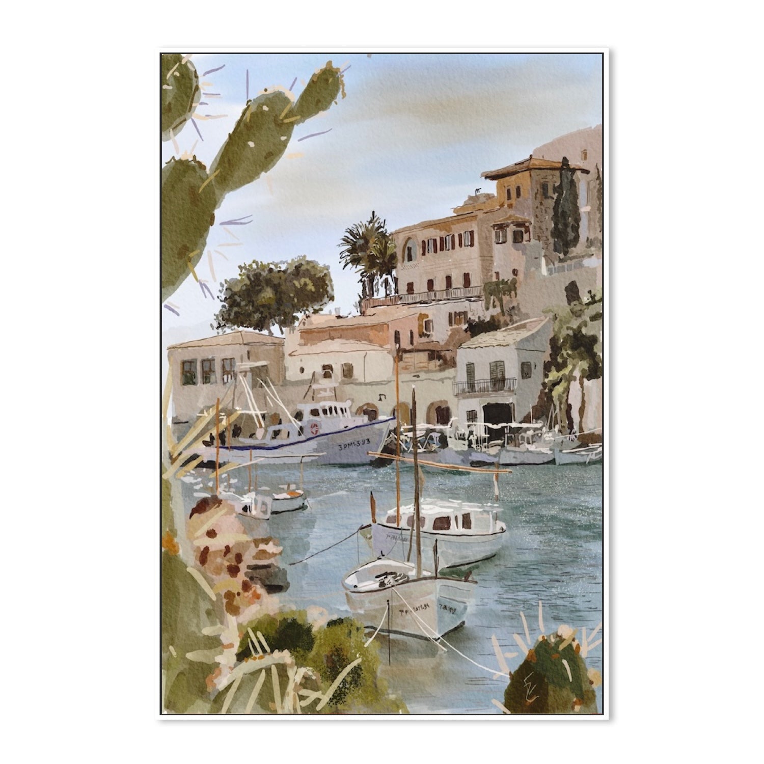 wall-art-print-canvas-poster-framed-Cicadas paradise-4