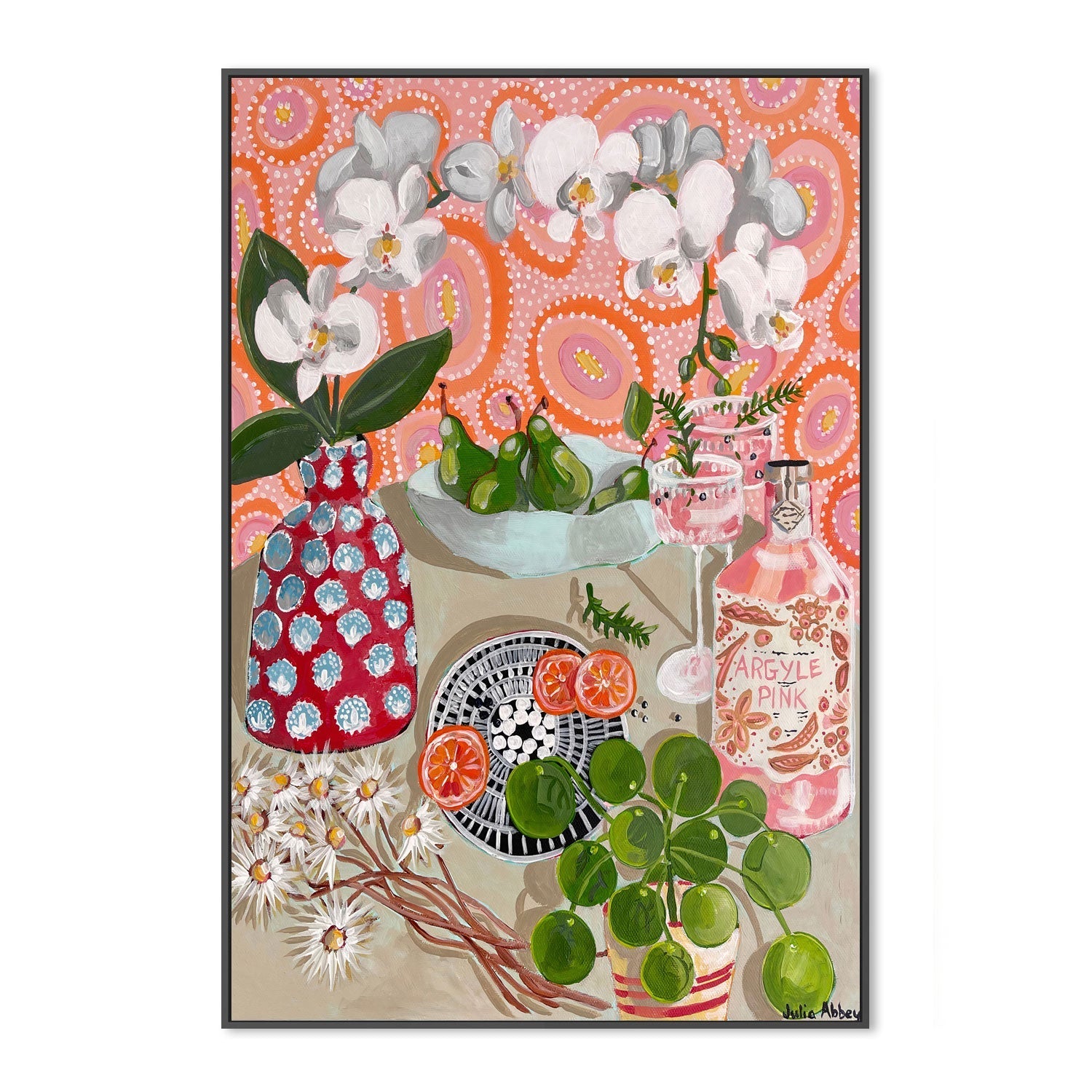 wall-art-print-canvas-poster-framed-Circles , By Julia Abbey-3