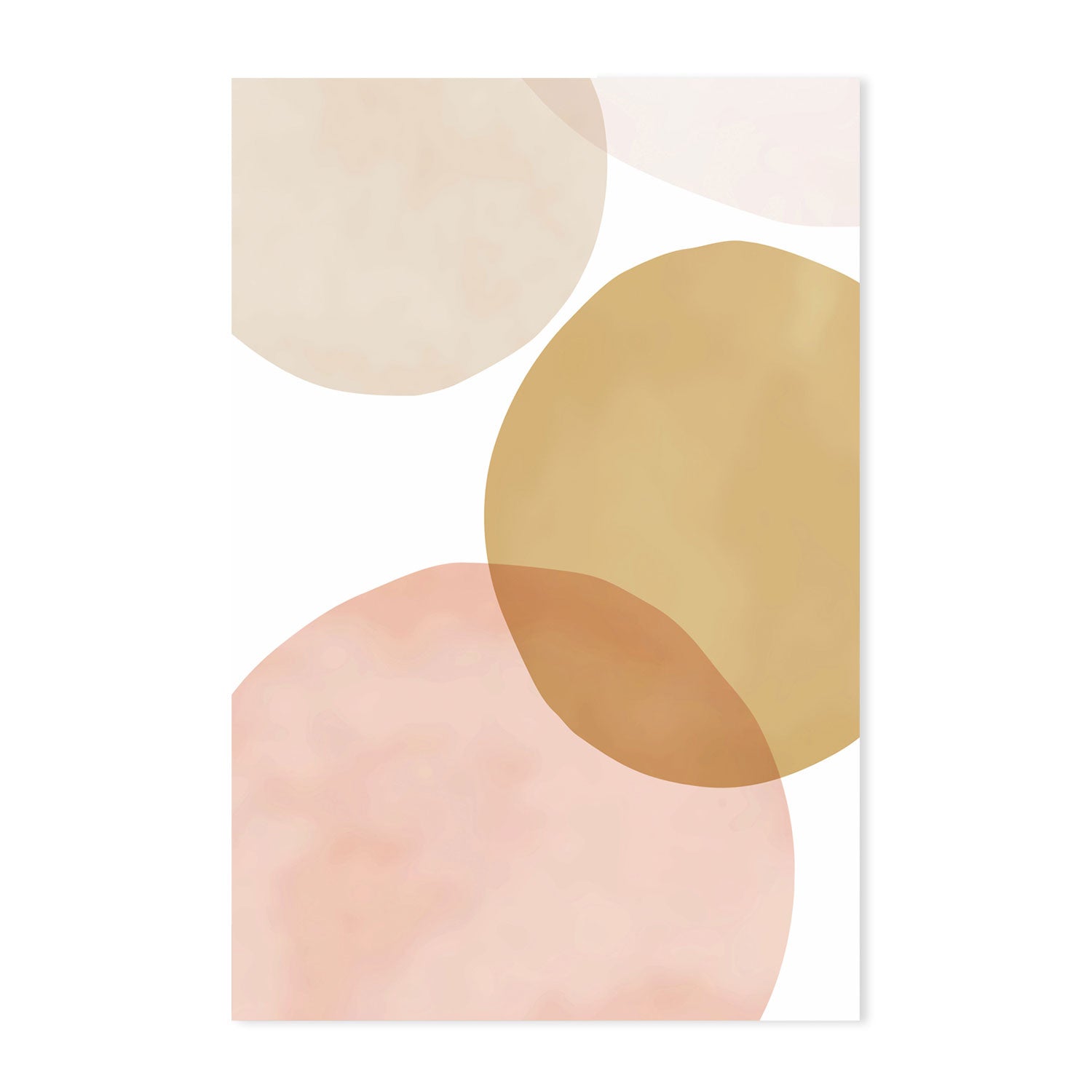 wall-art-print-canvas-poster-framed-Circles Mustard-by-Dear Musketeer Studio-Gioia Wall Art