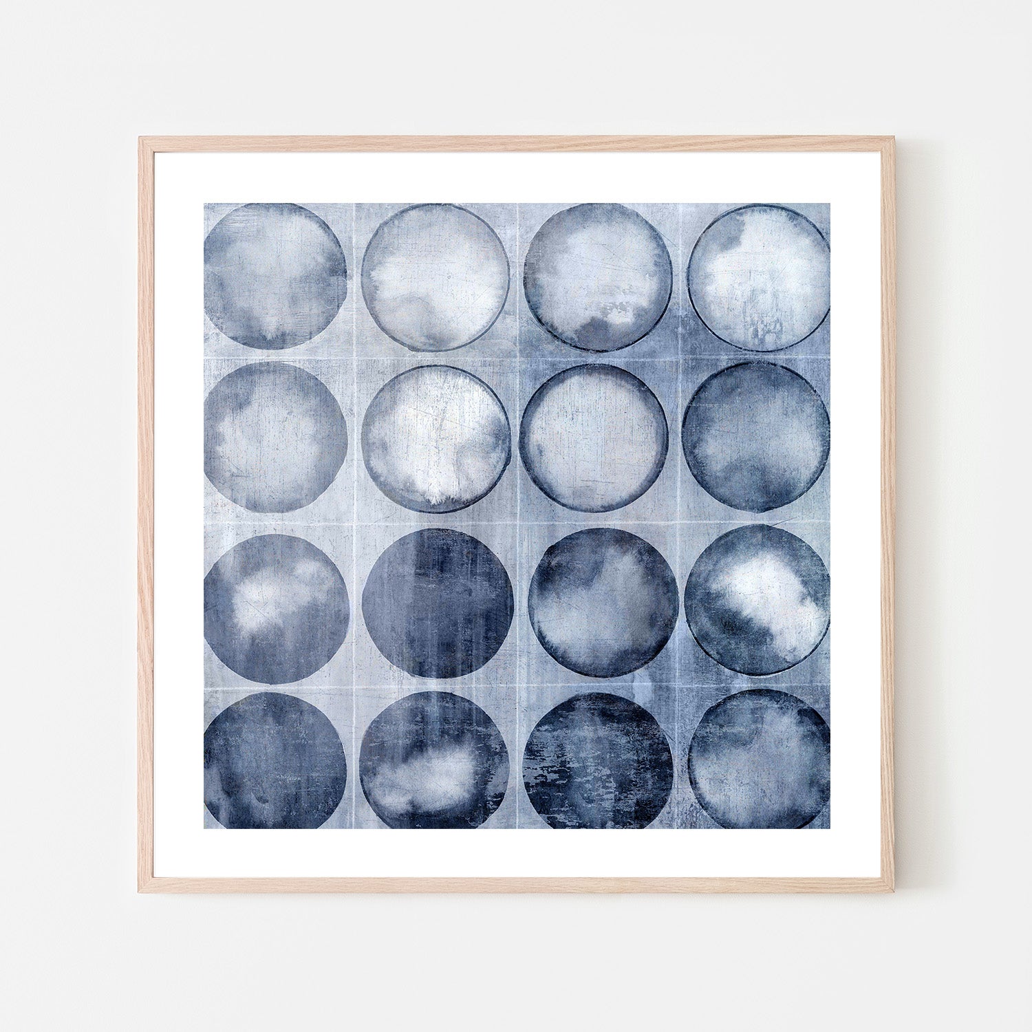wall-art-print-canvas-poster-framed-Circles of Blue , By Emma Peal-6