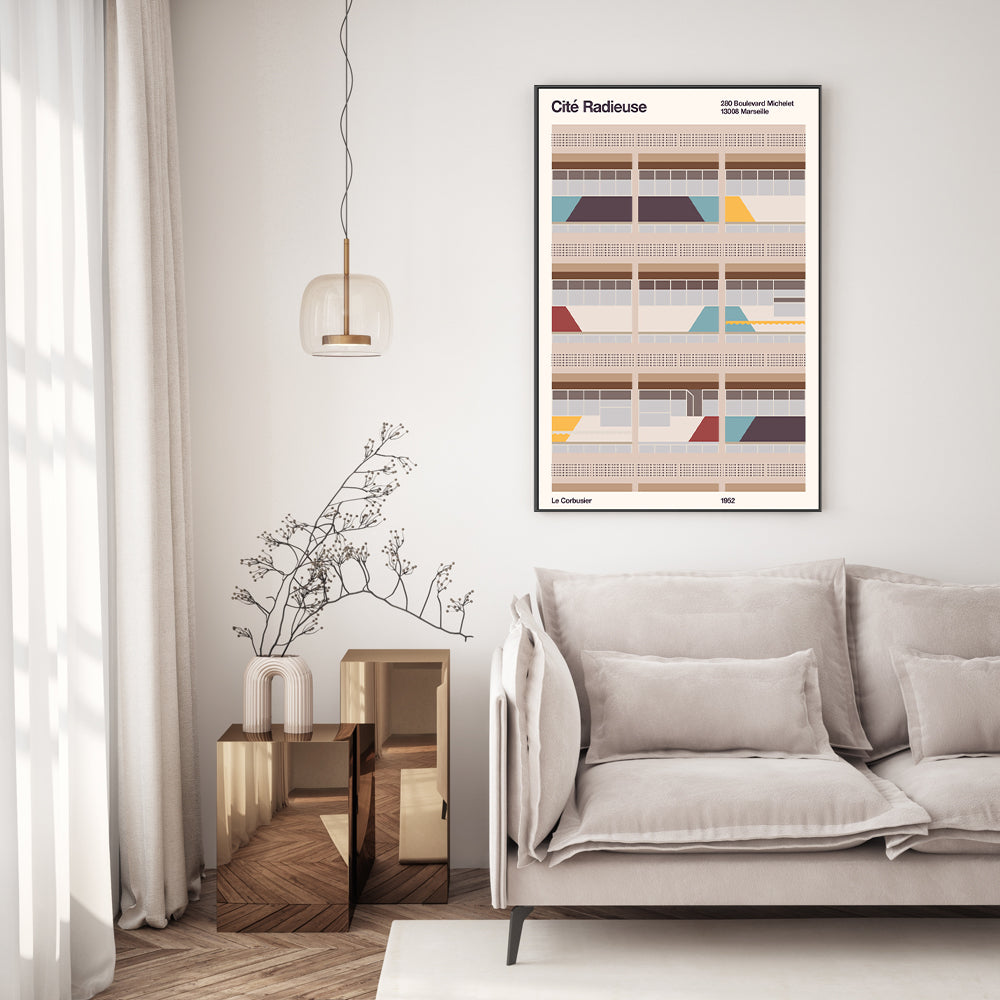 wall-art-print-canvas-poster-framed-Cité Radieuse, By Florent Bodart-GIOIA-WALL-ART