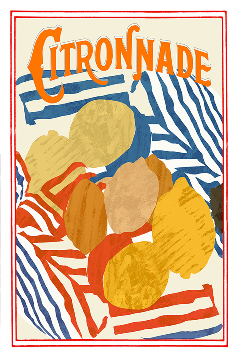 wall-art-print-canvas-poster-framed-Citronnade Blue and Red-1