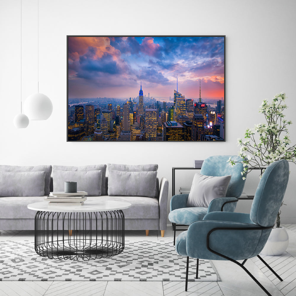 wall-art-print-canvas-poster-framed-City Lights, By Michael Zheng-GIOIA-WALL-ART