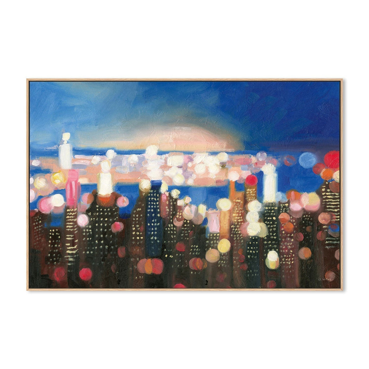 wall-art-print-canvas-poster-framed-City Lights, Style B-by-James Wiens-Gioia Wall Art