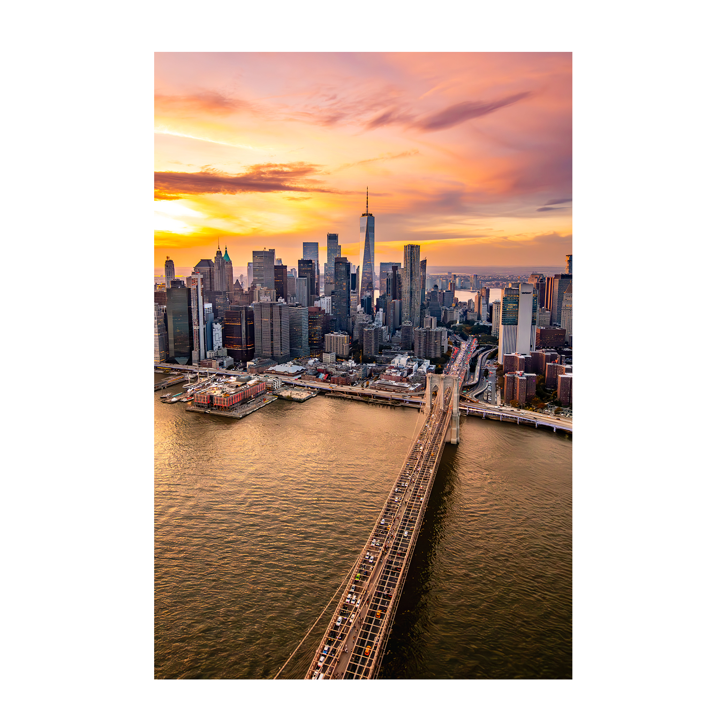 wall-art-print-canvas-poster-framed-Cityscape, Style B , By Richard Podgurski-1