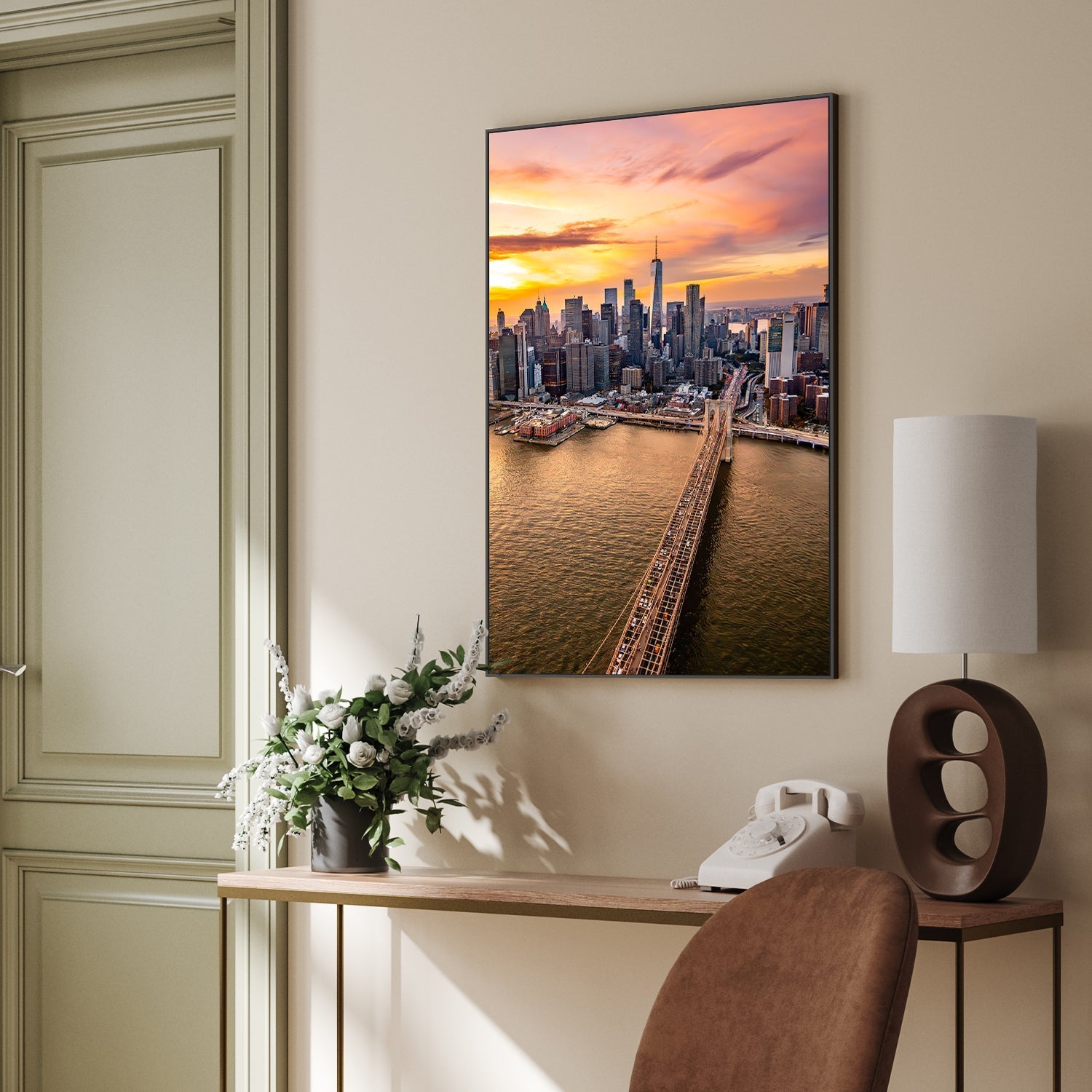 wall-art-print-canvas-poster-framed-Cityscape, Style B , By Richard Podgurski-2