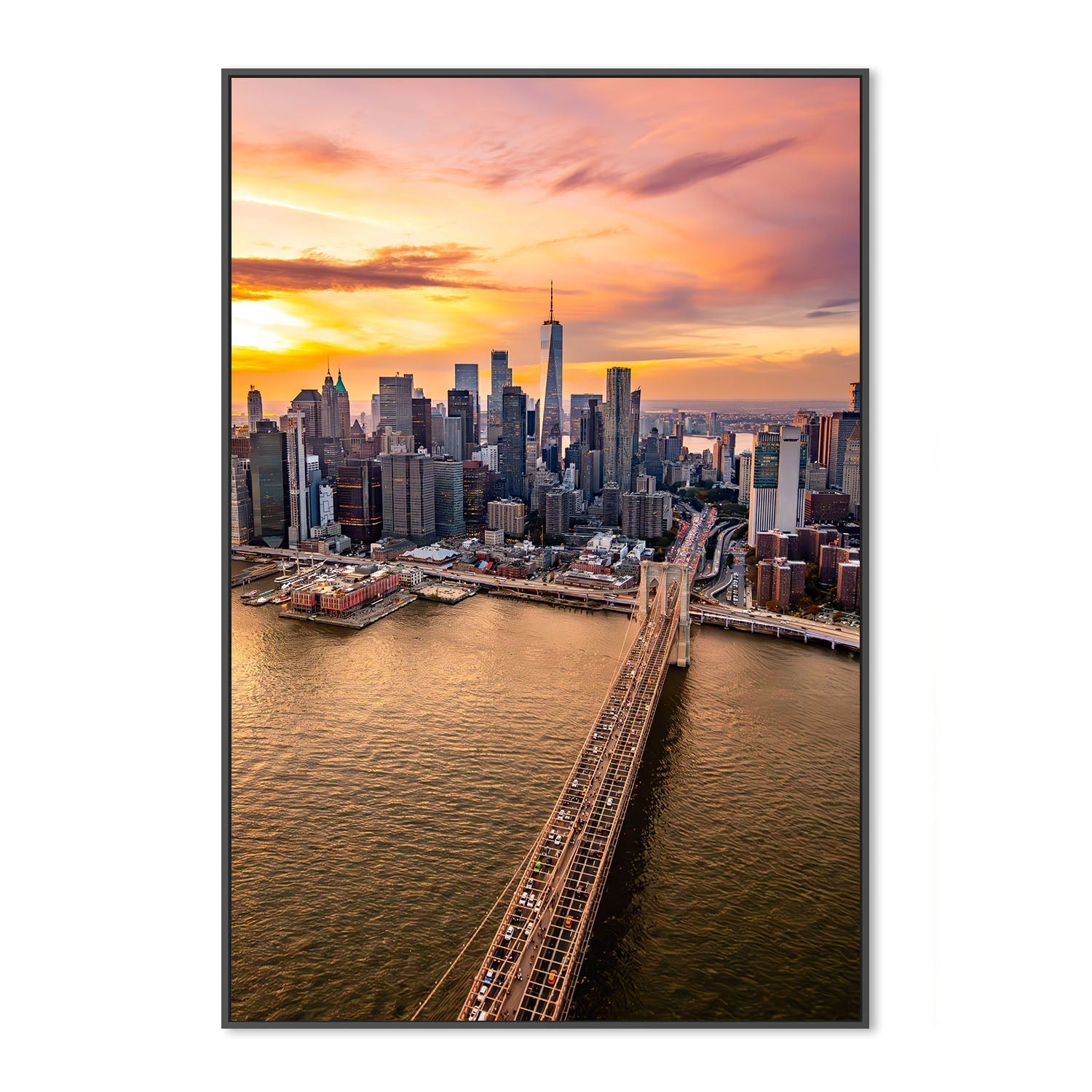 wall-art-print-canvas-poster-framed-Cityscape, Style B , By Richard Podgurski-3