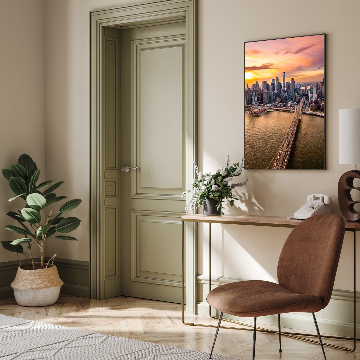 wall-art-print-canvas-poster-framed-Cityscape, Style B , By Richard Podgurski-7