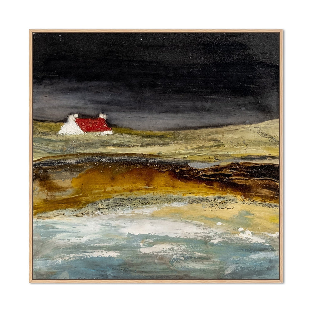 wall-art-print-canvas-poster-framed-Cliff Top Meadows-by-Louise O'hara-Gioia Wall Art