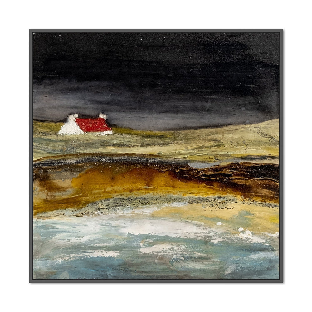 wall-art-print-canvas-poster-framed-Cliff Top Meadows-by-Louise O'hara-Gioia Wall Art