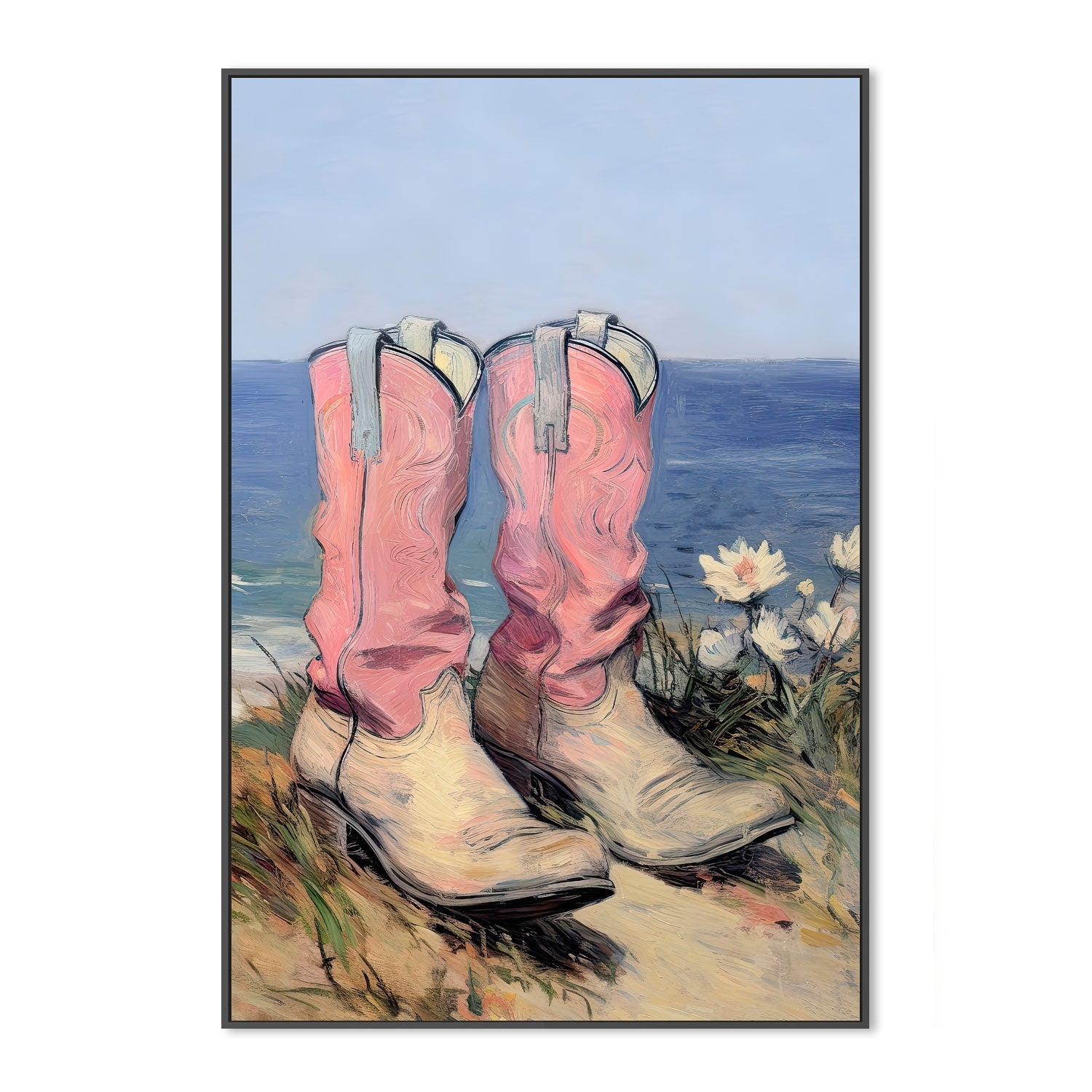 wall-art-print-canvas-poster-framed-Coastal Boots , By Lady Hana-3