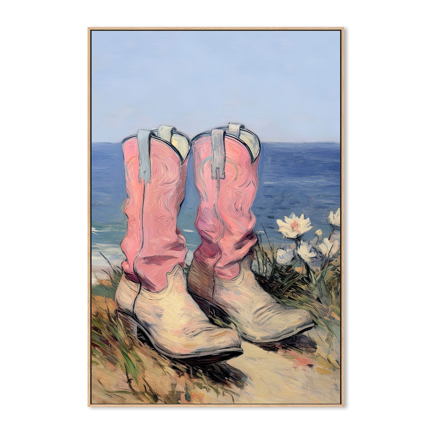 wall-art-print-canvas-poster-framed-Coastal Boots , By Lady Hana-4