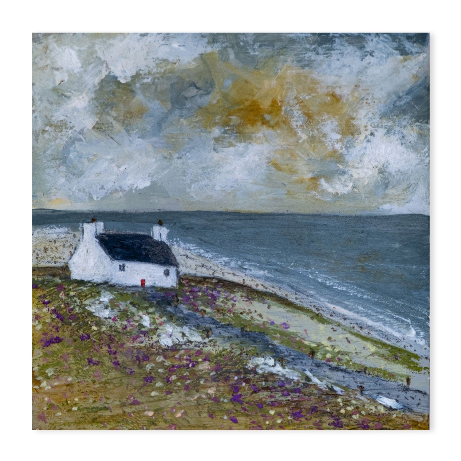 wall-art-print-canvas-poster-framed-Costal Cottage-by-Louise O'Hara-Gioia Wall Art