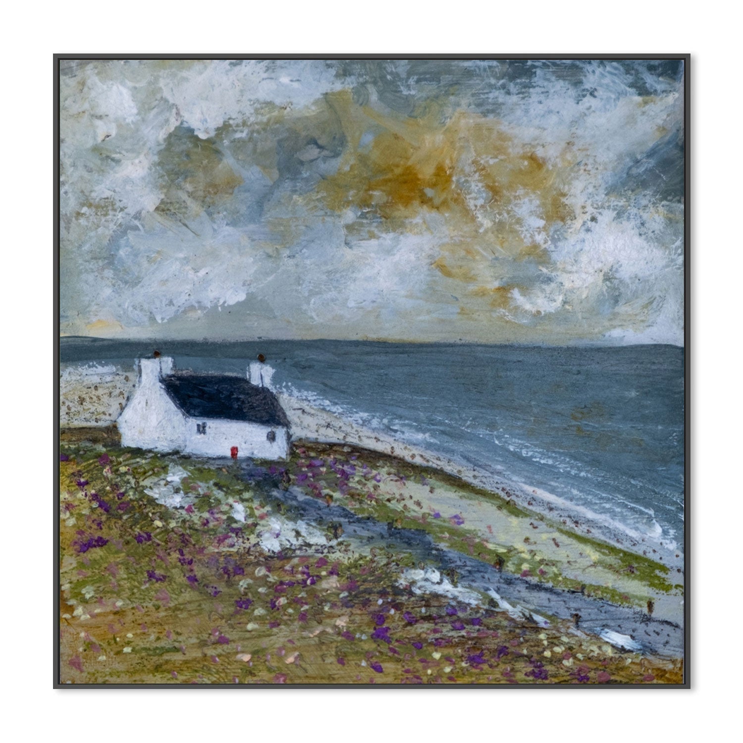 wall-art-print-canvas-poster-framed-Costal Cottage-by-Louise O'Hara-Gioia Wall Art