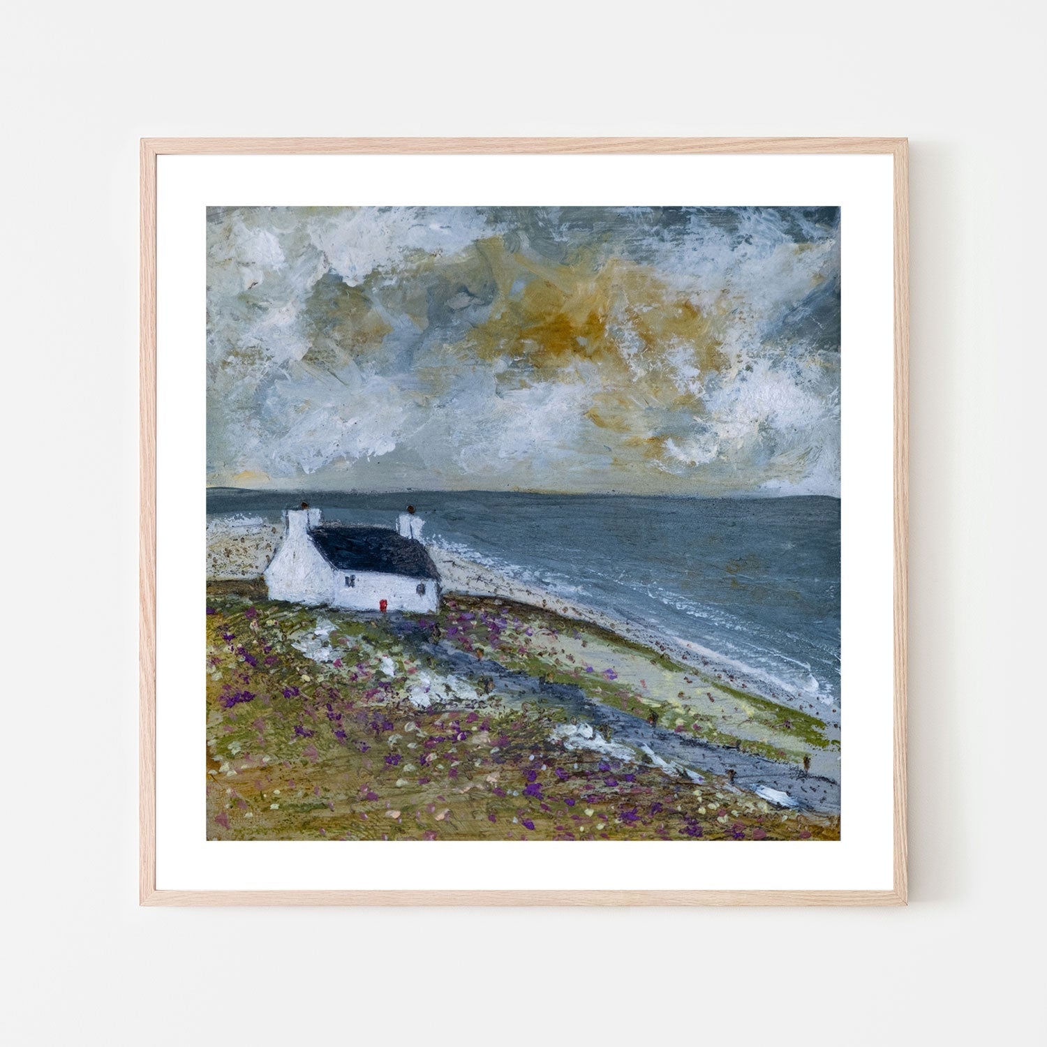 wall-art-print-canvas-poster-framed-Costal Cottage-by-Louise O'Hara-Gioia Wall Art