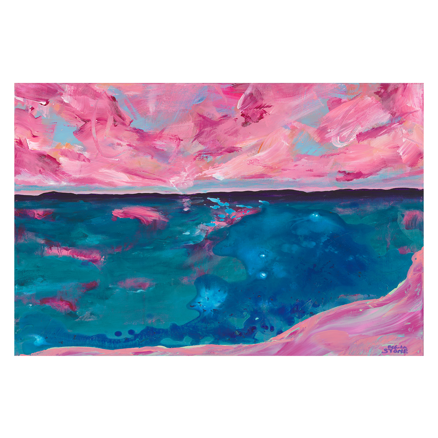 wall-art-print-canvas-poster-framed-Coastal Dreamscape , By Belinda Stone-GIOIA-WALL-ART