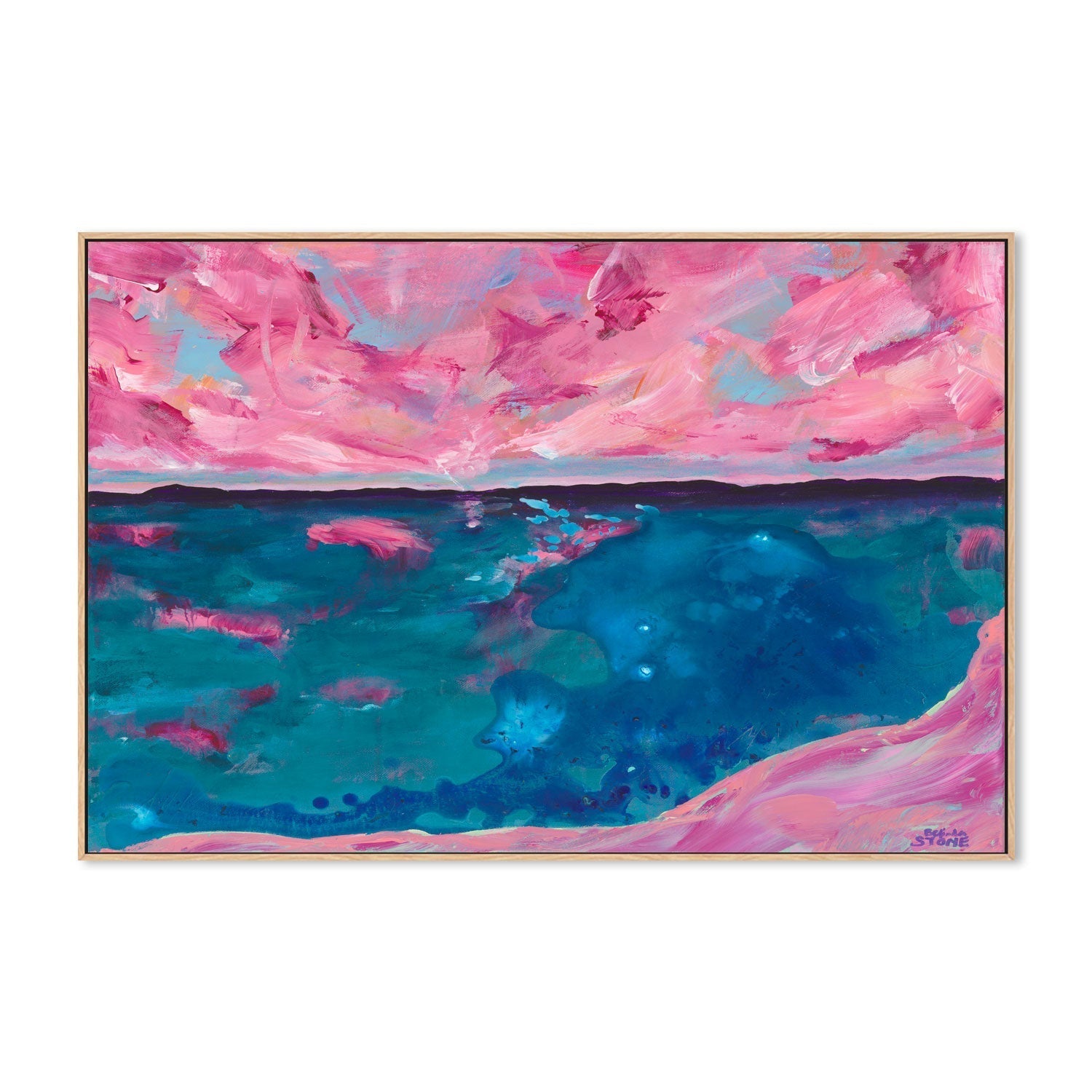 wall-art-print-canvas-poster-framed-Coastal Dreamscape , By Belinda Stone-GIOIA-WALL-ART