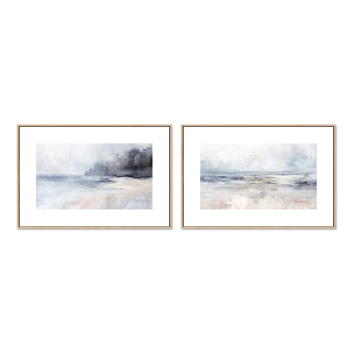 wall-art-print-canvas-poster-framed-Coastal Fog, Set Of 2 , By Nina Blue , By Nina Blue-6