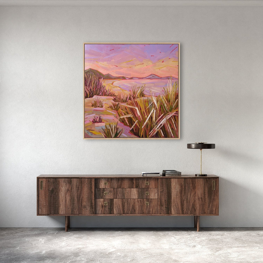wall-art-print-canvas-poster-framed-Coastal Thickets At Dusk-by-Ekaterina Prisich-Gioia Wall Art