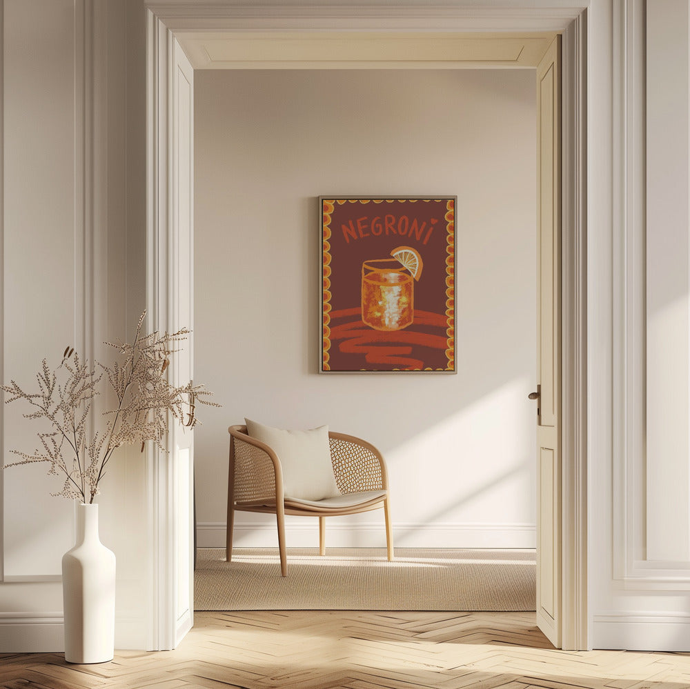 wall-art-print-canvas-poster-framed-Cocktail Negroni , By Studio Dolci-6