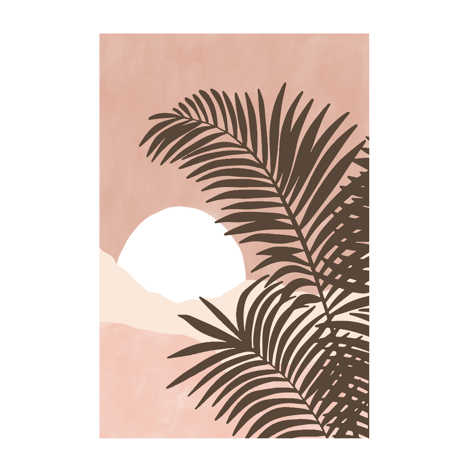 wall-art-print-canvas-poster-framed-Cocoa Palm Leaves , By Elena Ristova-GIOIA-WALL-ART