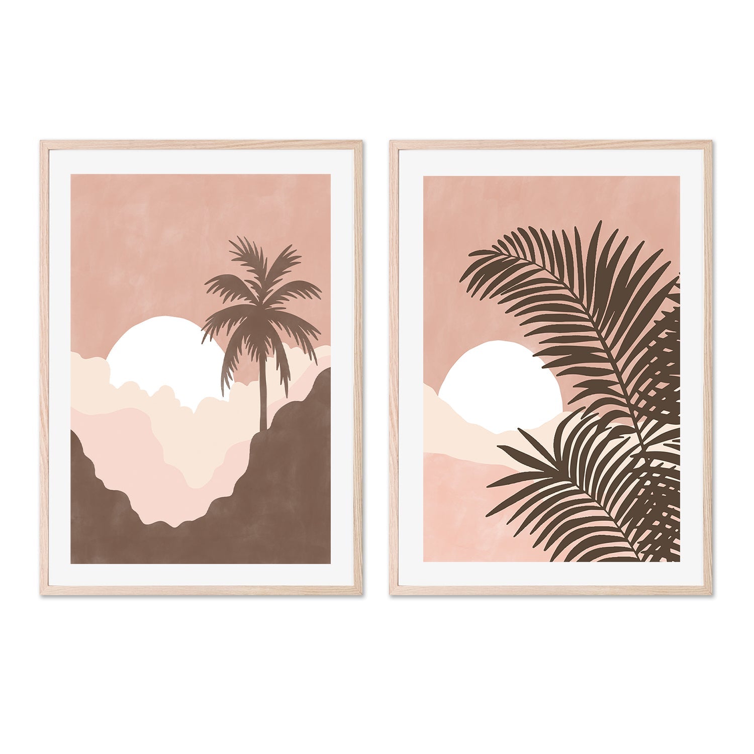 wall-art-print-canvas-poster-framed-Cocoa Seaside, Set Of 2 , By Elena Ristova-GIOIA-WALL-ART