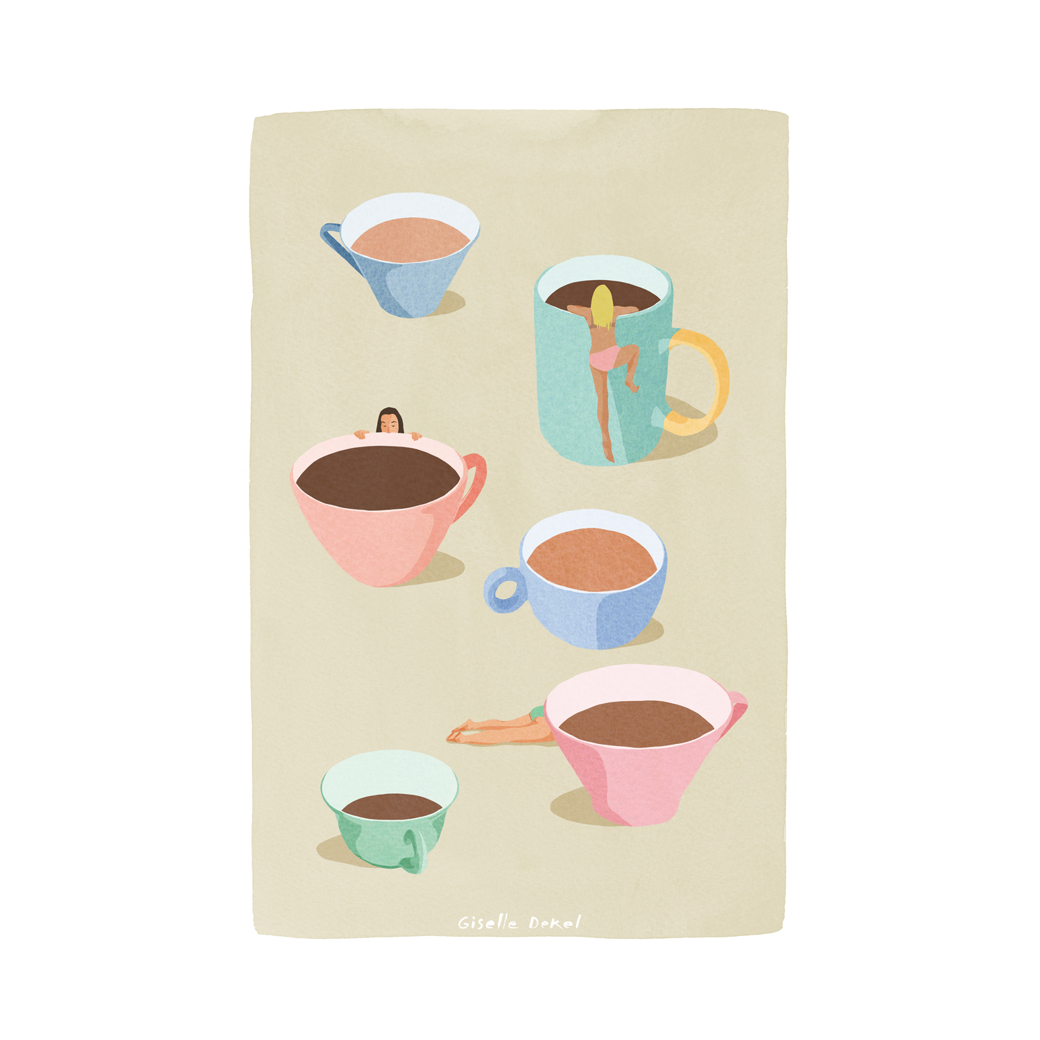 wall-art-print-canvas-poster-framed-Coffee Ladies-1