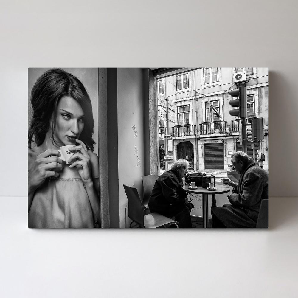 wall-art-print-canvas-poster-framed-Coffee'S Conversations, By Luis Sarmento-by-Plus X Studio-Gioia Wall Art