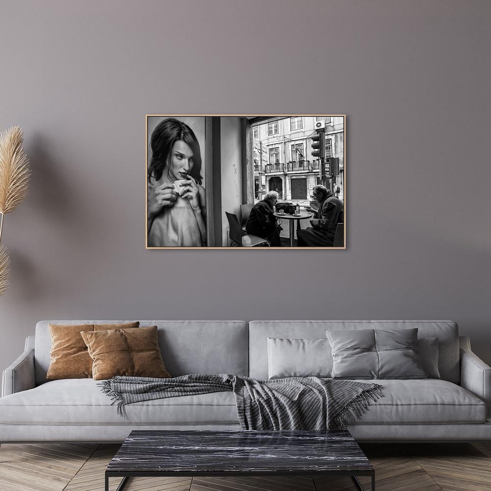 wall-art-print-canvas-poster-framed-Coffee'S Conversations, By Luis Sarmento-by-Plus X Studio-Gioia Wall Art