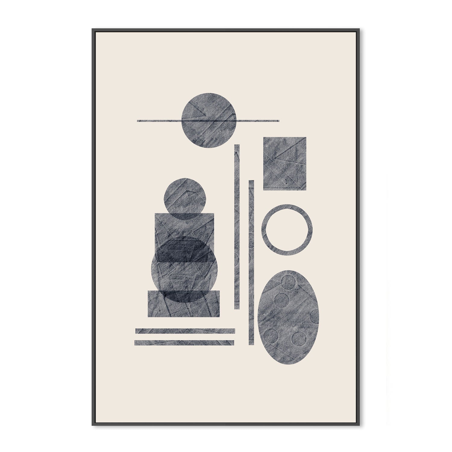 wall-art-print-canvas-poster-framed-Collage Forms, Style B , By Danushka Abeygoda-GIOIA-WALL-ART