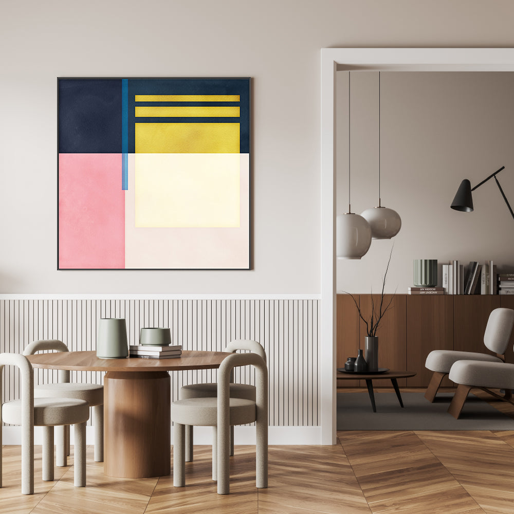 wall-art-print-canvas-poster-framed-Color Block Square, Style B , By Nina Blue-7