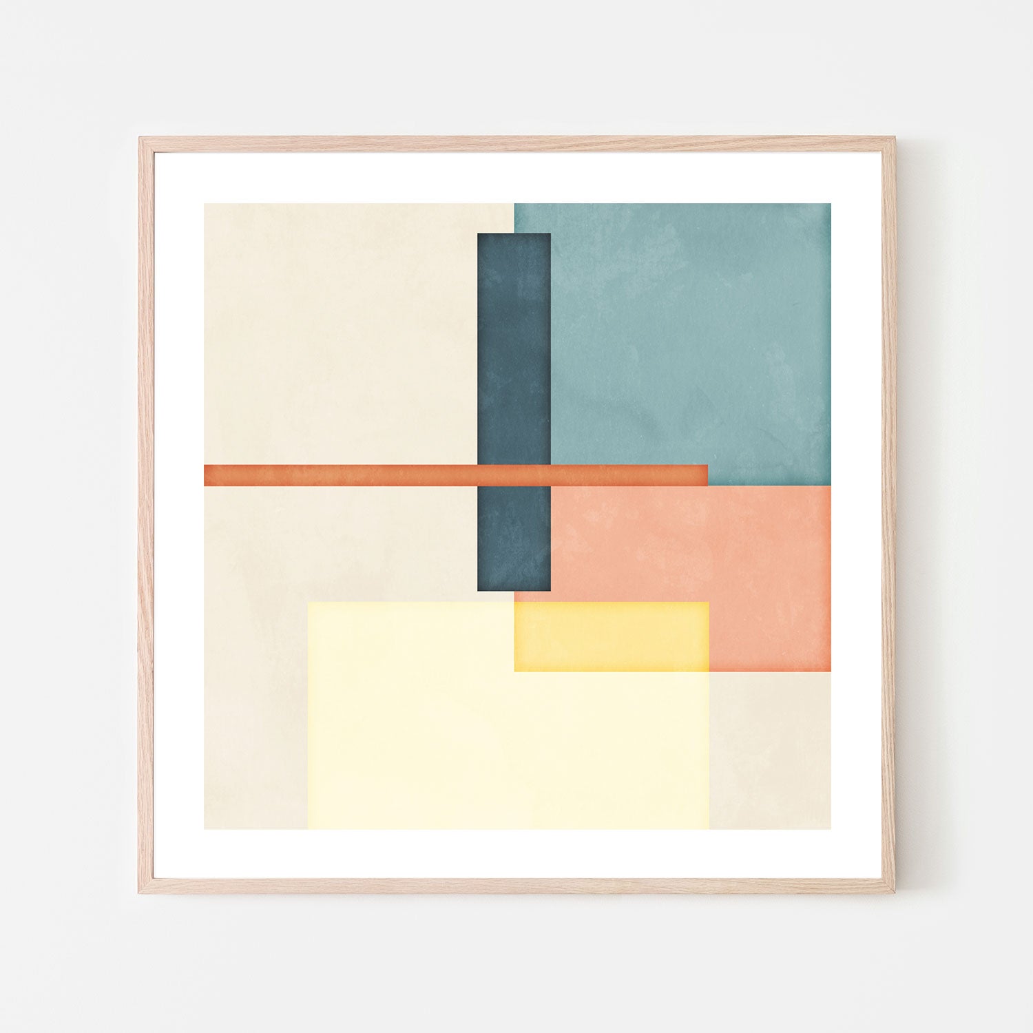 wall-art-print-canvas-poster-framed-Color Block Square, Style D , By Nina Blue-6