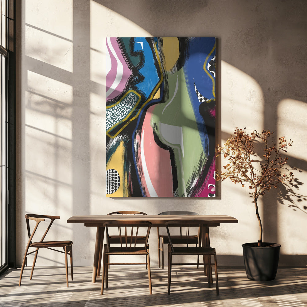 wall-art-print-canvas-poster-framed-Colorful Abstract Bum , By Little Dean-4