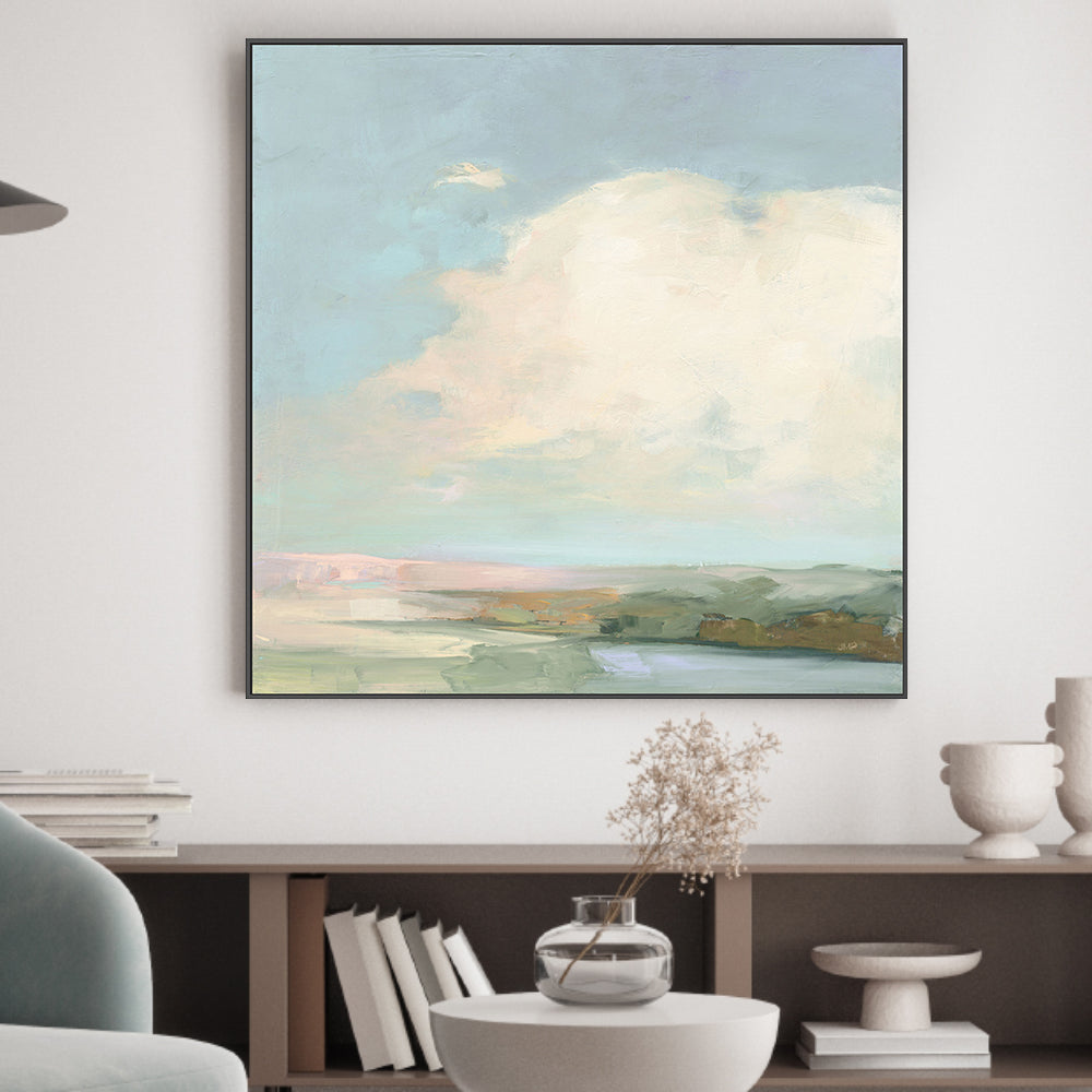 wall-art-print-canvas-poster-framed-Colorful Horizon Blue , By Julia Purinton , By Julia Purinton-2