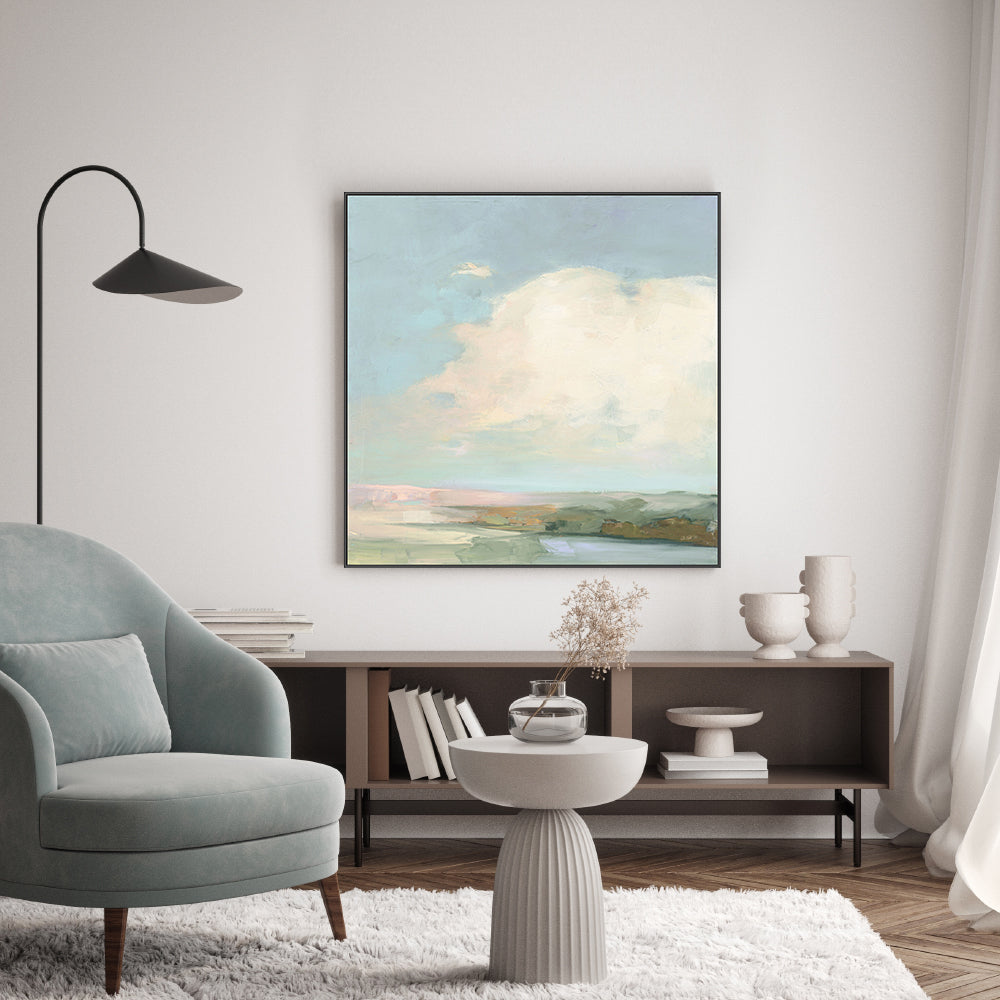 wall-art-print-canvas-poster-framed-Colorful Horizon Blue , By Julia Purinton , By Julia Purinton-7