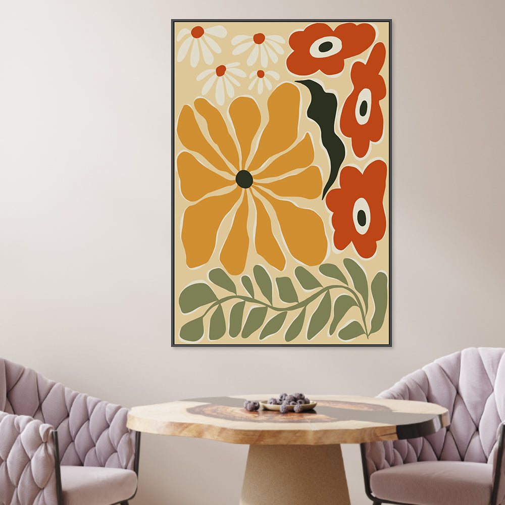 wall-art-print-canvas-poster-framed-Colorful Mid century , By Miho Art Studio-2