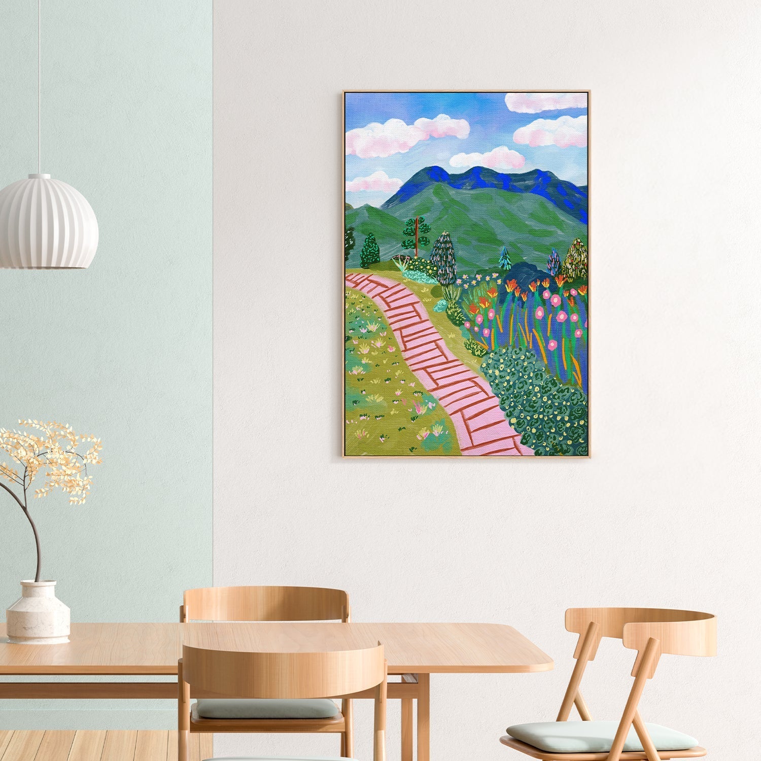 wall-art-print-canvas-poster-framed-Colorful Mountain , By Kartika Paramita-2